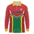 Custom Rugby Guyana Long Sleeve Polo Shirt Guyana Warriors Go Champions - Wonder Print Shop