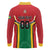 Custom Rugby Guyana Long Sleeve Polo Shirt Guyana Warriors Go Champions - Wonder Print Shop
