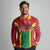 Custom Rugby Guyana Long Sleeve Polo Shirt Guyana Warriors Go Champions - Wonder Print Shop