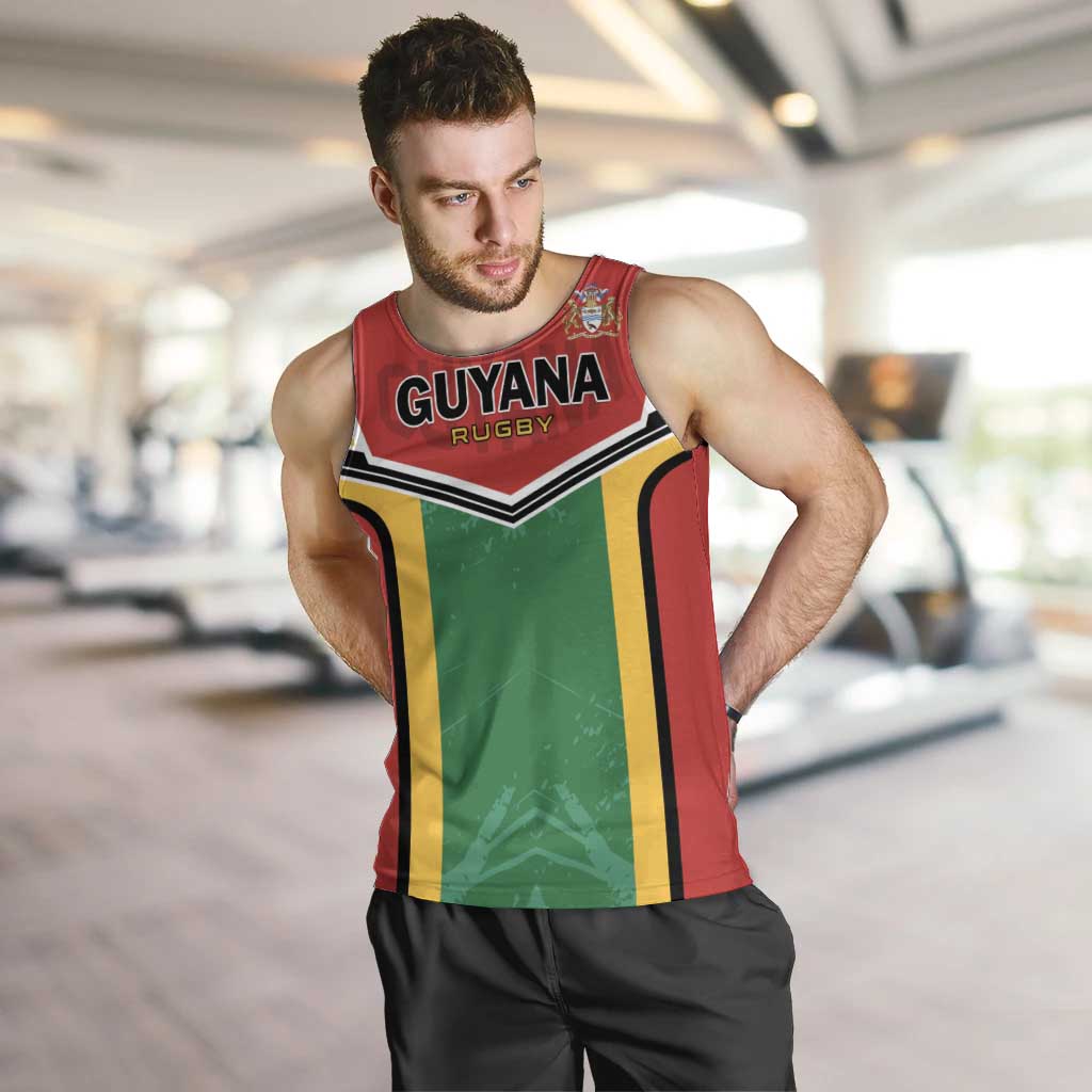 Custom Rugby Guyana Men Tank Top Guyana Warriors Go Champions - Wonder Print Shop
