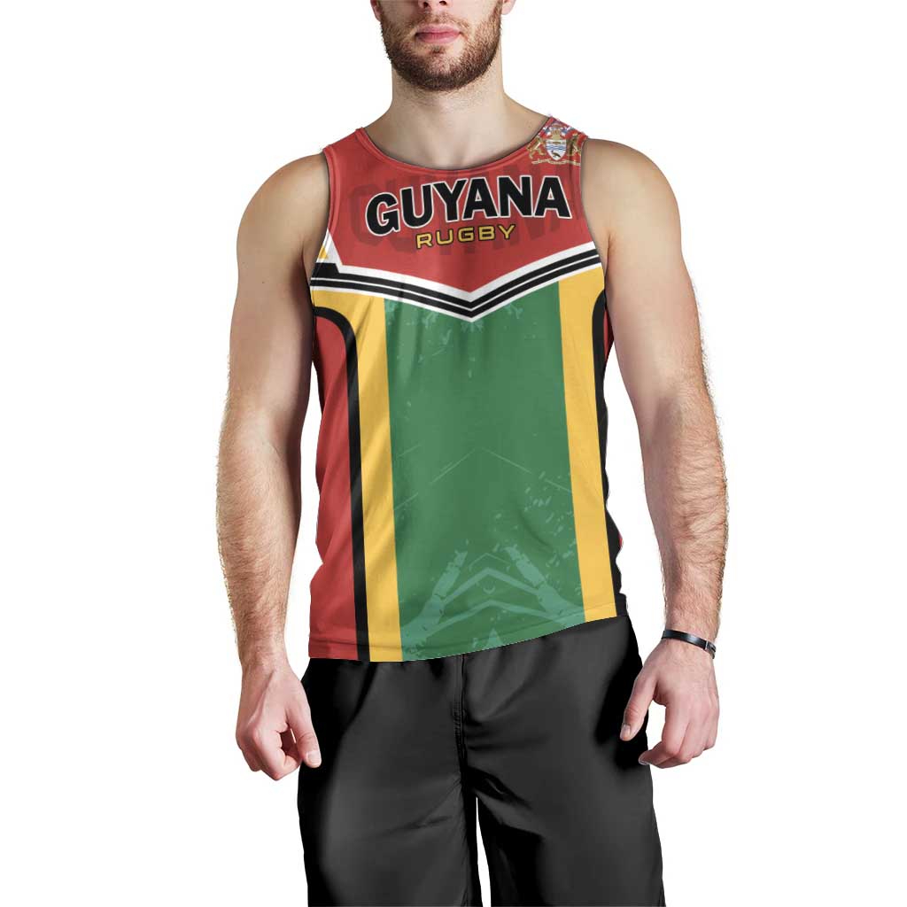 Custom Rugby Guyana Men Tank Top Guyana Warriors Go Champions - Wonder Print Shop