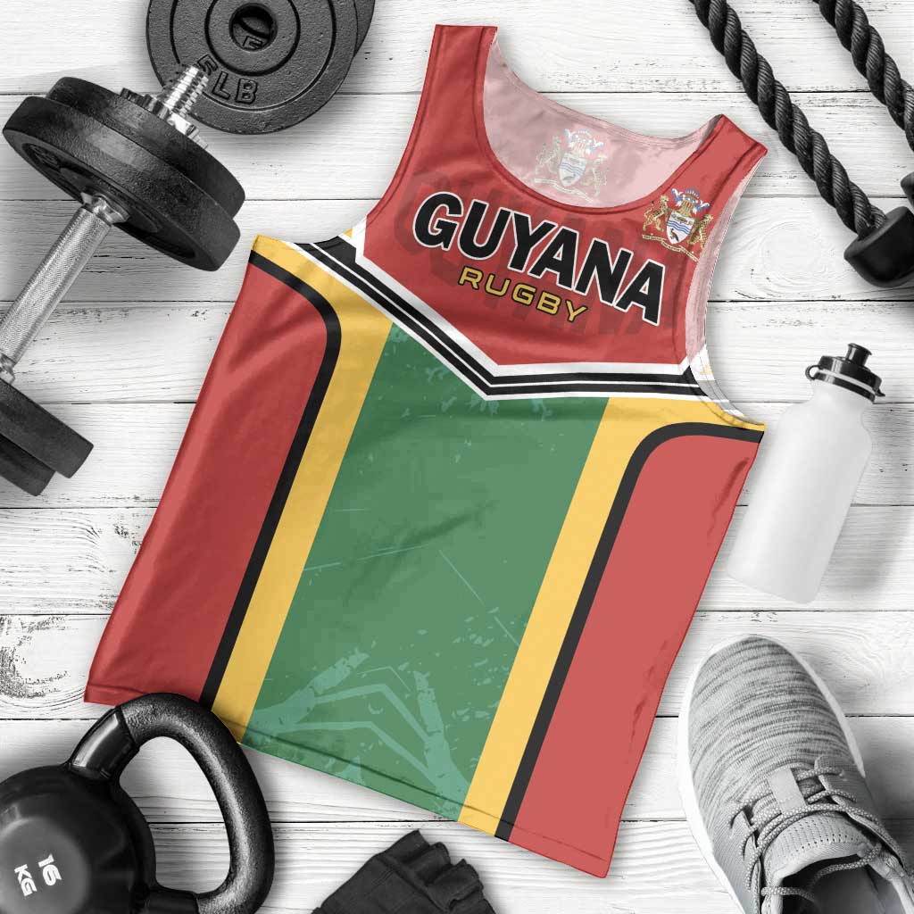 Custom Rugby Guyana Men Tank Top Guyana Warriors Go Champions - Wonder Print Shop