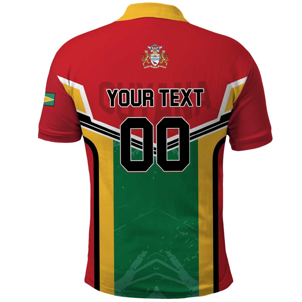 Custom Rugby Guyana Polo Shirt Guyana Warriors Go Champions - Wonder Print Shop