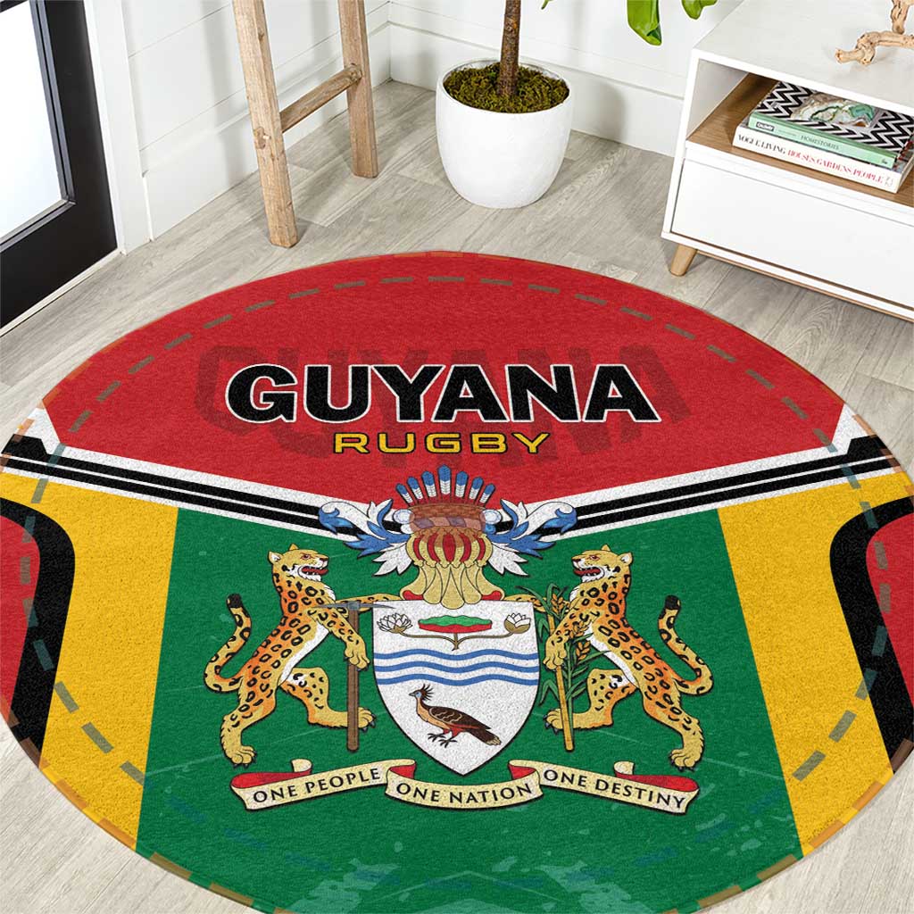 Rugby Guyana Round Carpet Guyana Warriors Go Champions - Wonder Print Shop