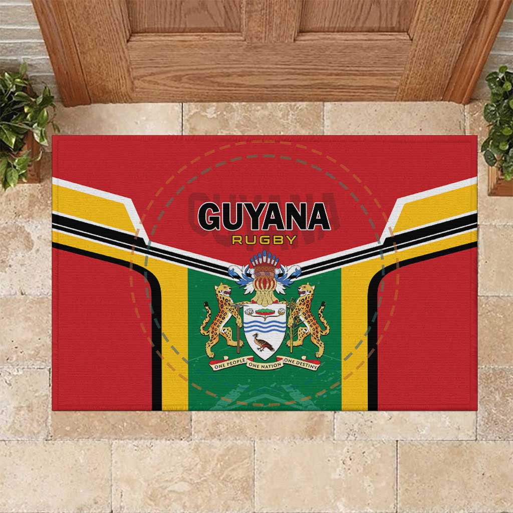 Rugby Guyana Rubber Doormat Guyana Warriors Go Champions - Wonder Print Shop