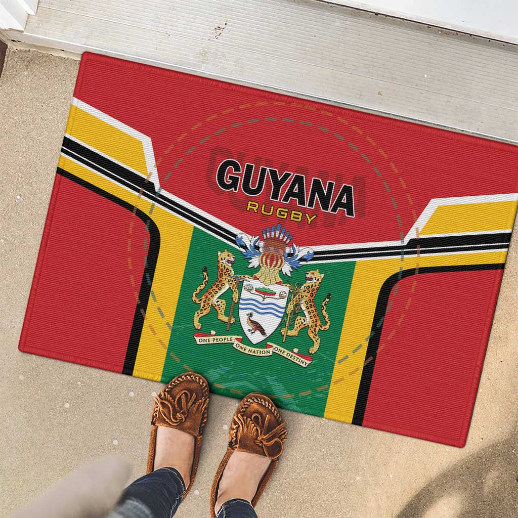 Rugby Guyana Rubber Doormat Guyana Warriors Go Champions - Wonder Print Shop