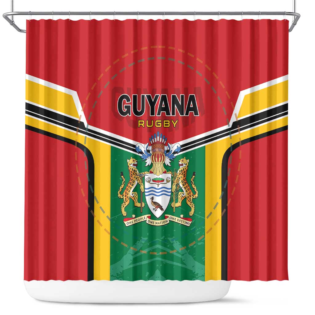 Rugby Guyana Shower Curtain Guyana Warriors Go Champions - Wonder Print Shop