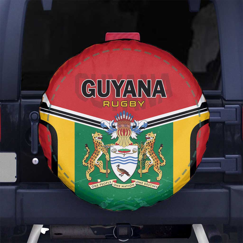 Rugby Guyana Spare Tire Cover Guyana Warriors Go Champions - Wonder Print Shop