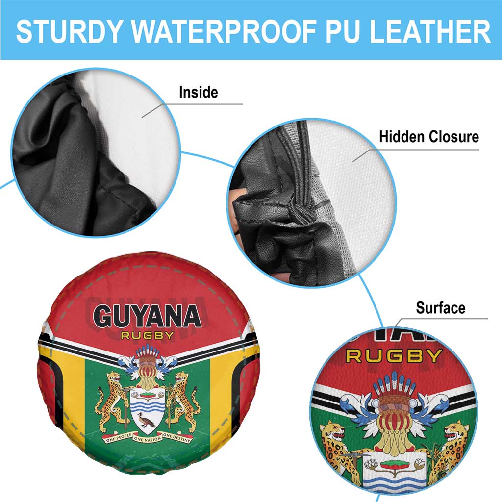 Rugby Guyana Spare Tire Cover Guyana Warriors Go Champions - Wonder Print Shop