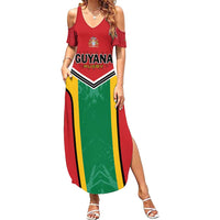 Custom Rugby Guyana Summer Maxi Dress Guyana Warriors Go Champions - Wonder Print Shop