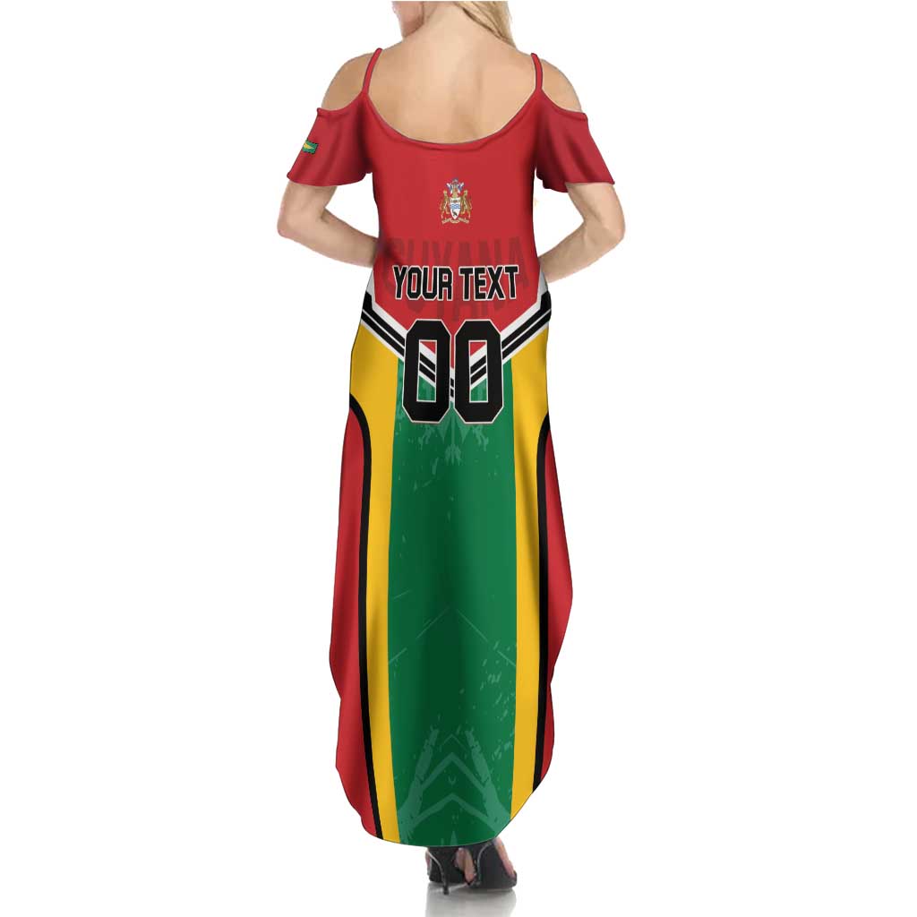 Custom Rugby Guyana Summer Maxi Dress Guyana Warriors Go Champions - Wonder Print Shop