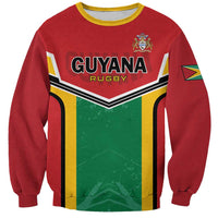 Custom Rugby Guyana Sweatshirt Guyana Warriors Go Champions - Wonder Print Shop