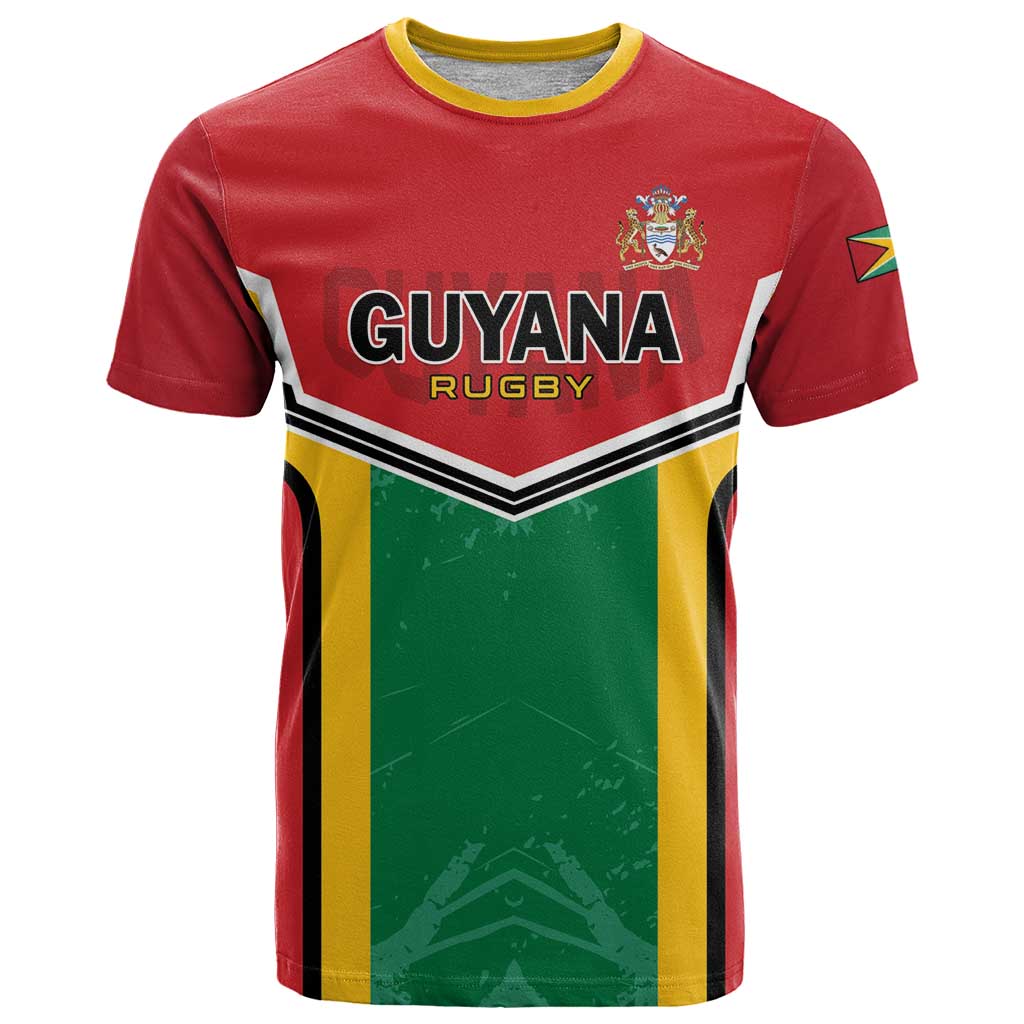 Custom Rugby Guyana T Shirt Guyana Warriors Go Champions - Wonder Print Shop