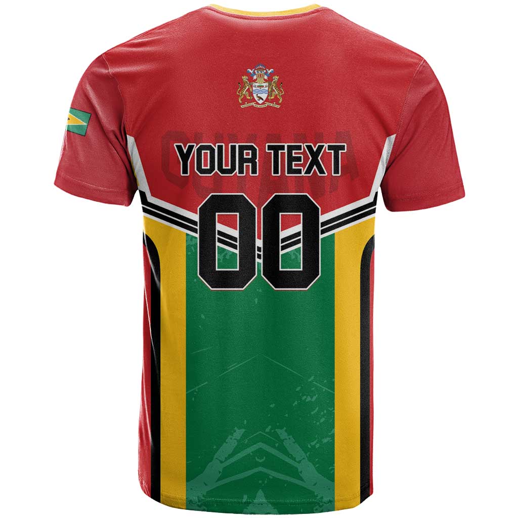 Custom Rugby Guyana T Shirt Guyana Warriors Go Champions - Wonder Print Shop