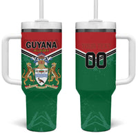 Custom Rugby Guyana Tumbler With Handle Guyana Warriors Go Champions - Wonder Print Shop
