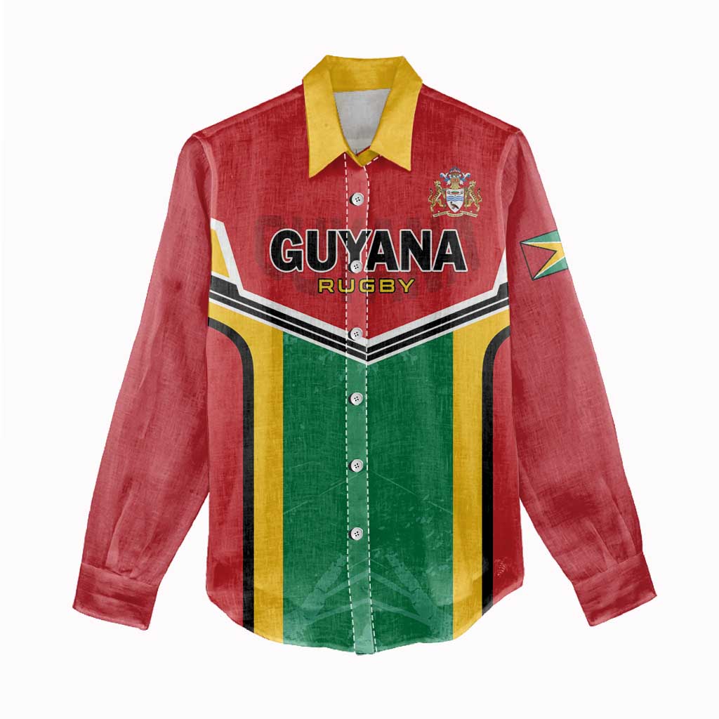 Custom Rugby Guyana Women Casual Shirt Guyana Warriors Go Champions - Wonder Print Shop