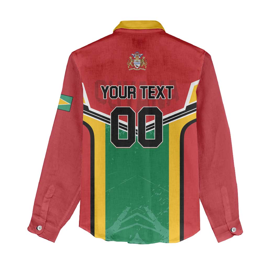 Custom Rugby Guyana Women Casual Shirt Guyana Warriors Go Champions - Wonder Print Shop