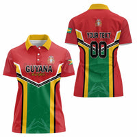 Custom Rugby Guyana Women Polo Shirt Guyana Warriors Go Champions - Wonder Print Shop