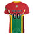 Custom Rugby Guyana Women V-Neck T-Shirt Guyana Warriors Go Champions - Wonder Print Shop