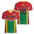 Custom Rugby Guyana Women V-Neck T-Shirt Guyana Warriors Go Champions - Wonder Print Shop