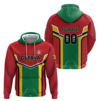 Custom Rugby Guyana Zip Hoodie Guyana Warriors Go Champions - Wonder Print Shop