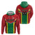 Custom Rugby Guyana Zip Hoodie Guyana Warriors Go Champions - Wonder Print Shop