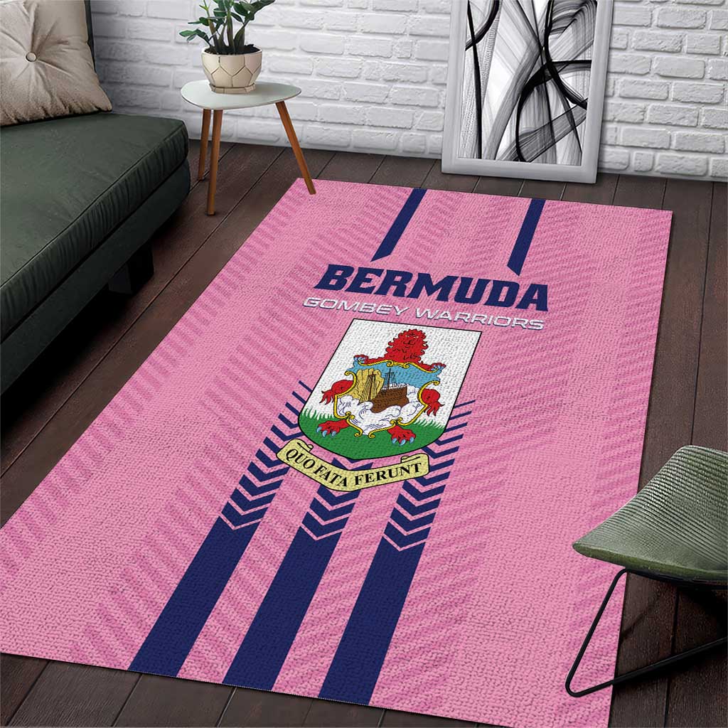 Football Bermuda Area Rug Gombey Warriors Go Champions - Wonder Print Shop