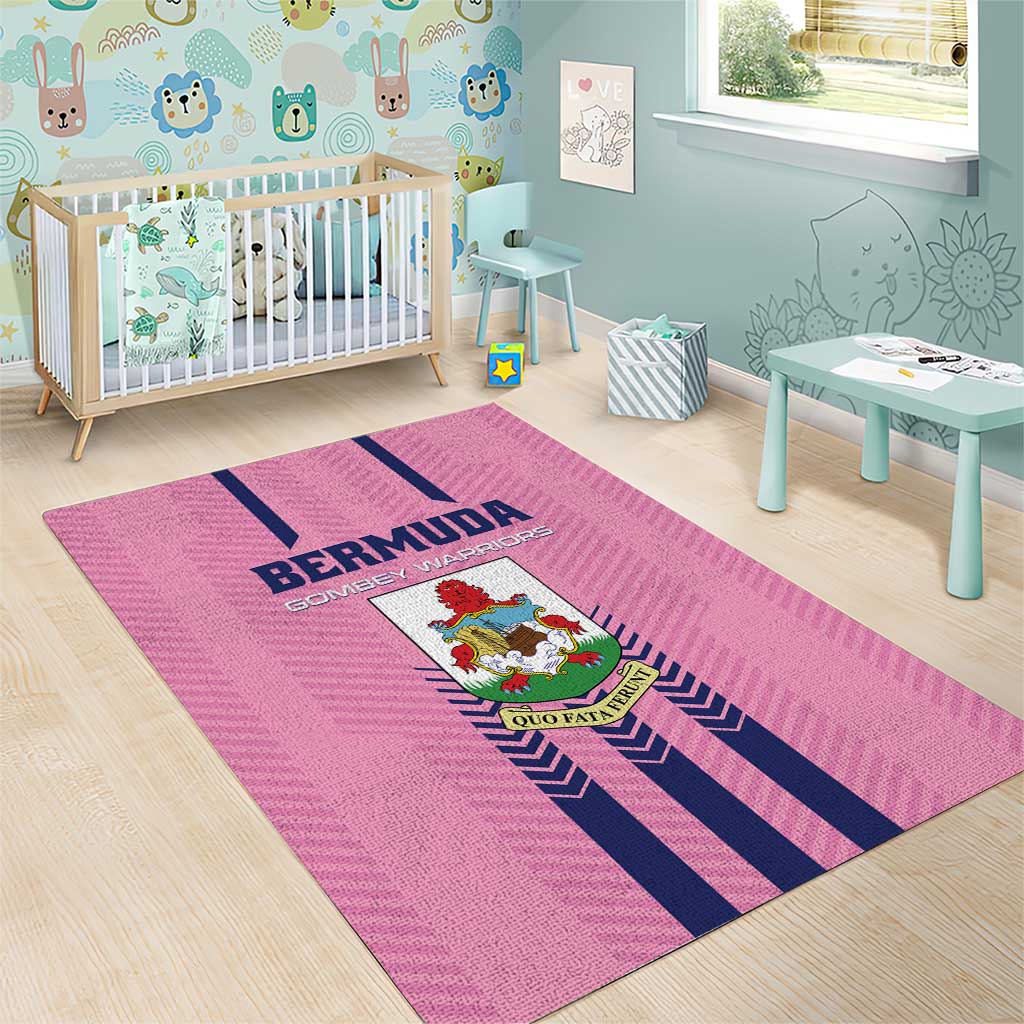 Football Bermuda Area Rug Gombey Warriors Go Champions - Wonder Print Shop