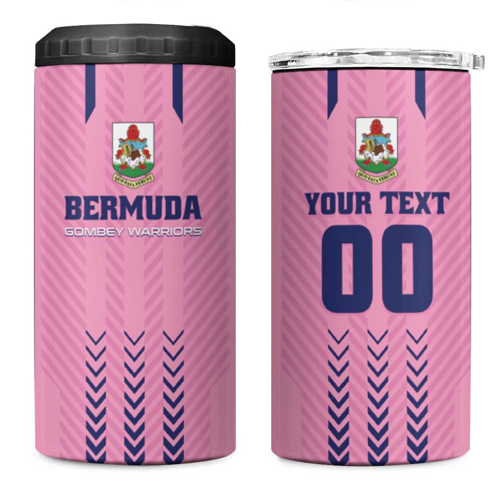 Custom Football Bermuda 4 in 1 Can Cooler Tumbler Gombey Warriors Go Champions - Wonder Print Shop