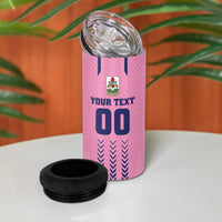 Custom Football Bermuda 4 in 1 Can Cooler Tumbler Gombey Warriors Go Champions - Wonder Print Shop