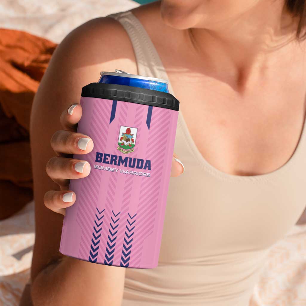 Custom Football Bermuda 4 in 1 Can Cooler Tumbler Gombey Warriors Go Champions - Wonder Print Shop