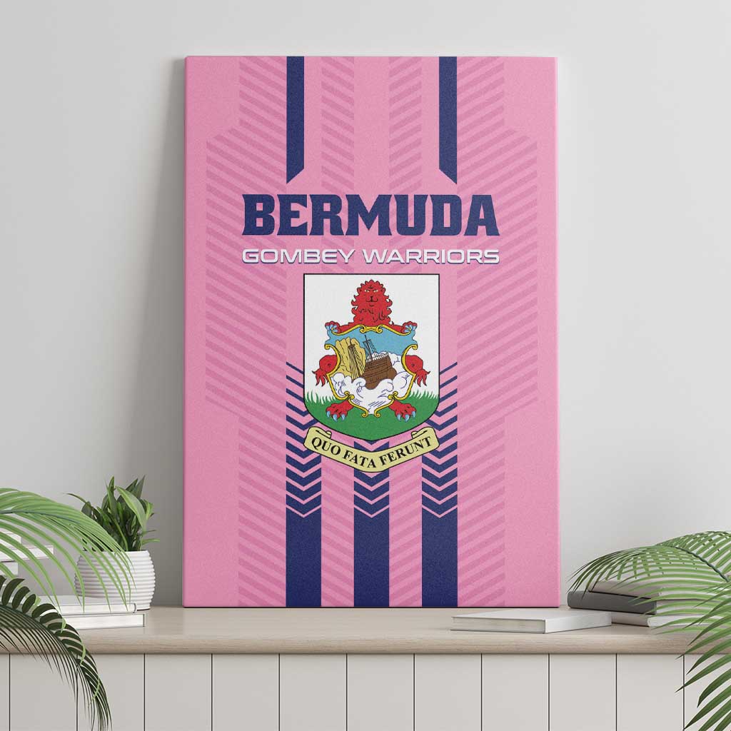 Football Bermuda Canvas Wall Art Gombey Warriors Go Champions - Wonder Print Shop