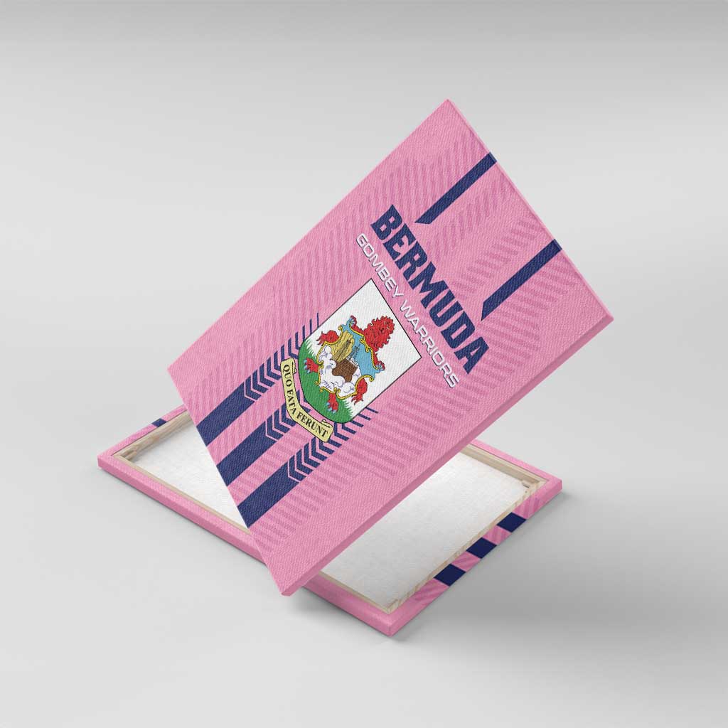 Football Bermuda Canvas Wall Art Gombey Warriors Go Champions - Wonder Print Shop