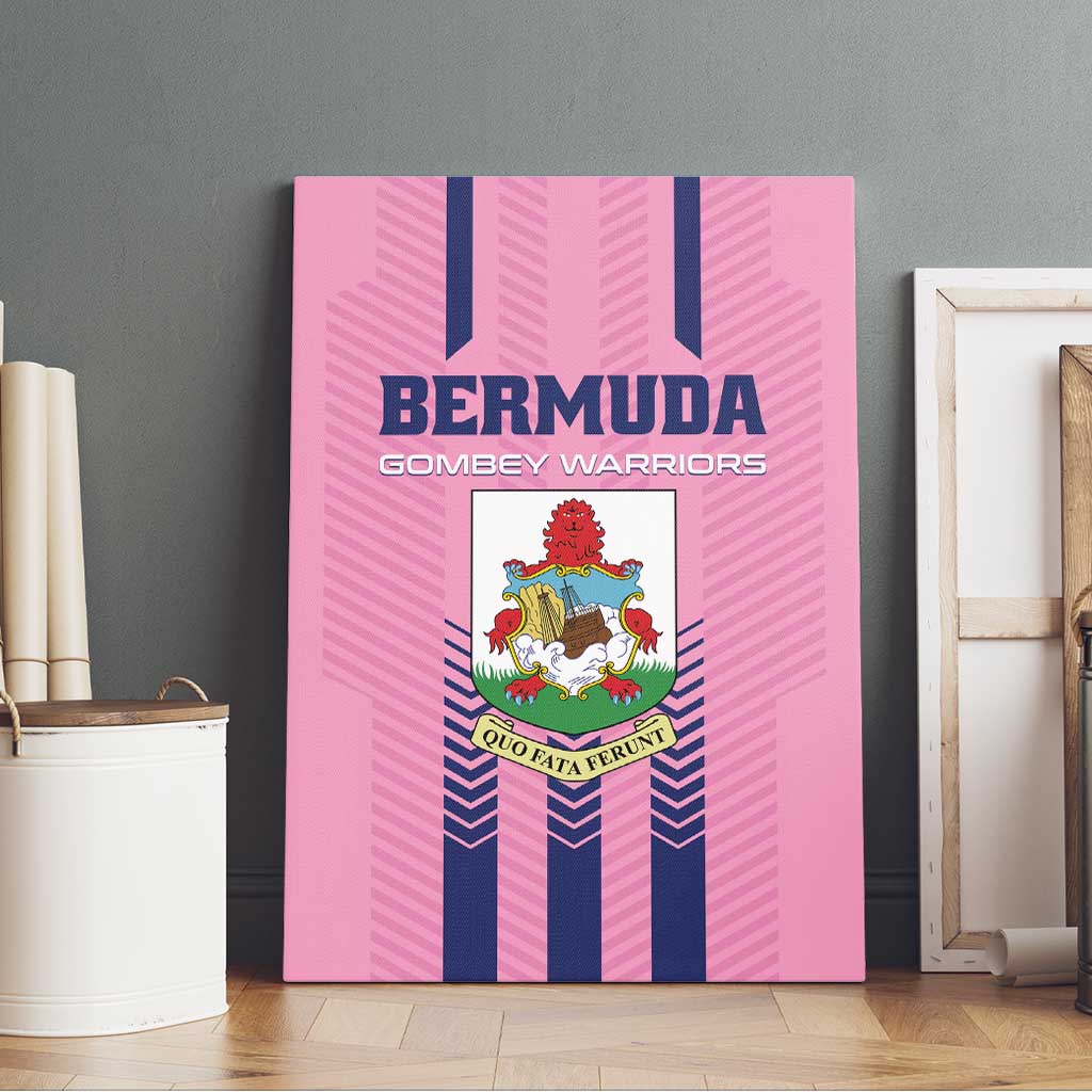 Football Bermuda Canvas Wall Art Gombey Warriors Go Champions - Wonder Print Shop