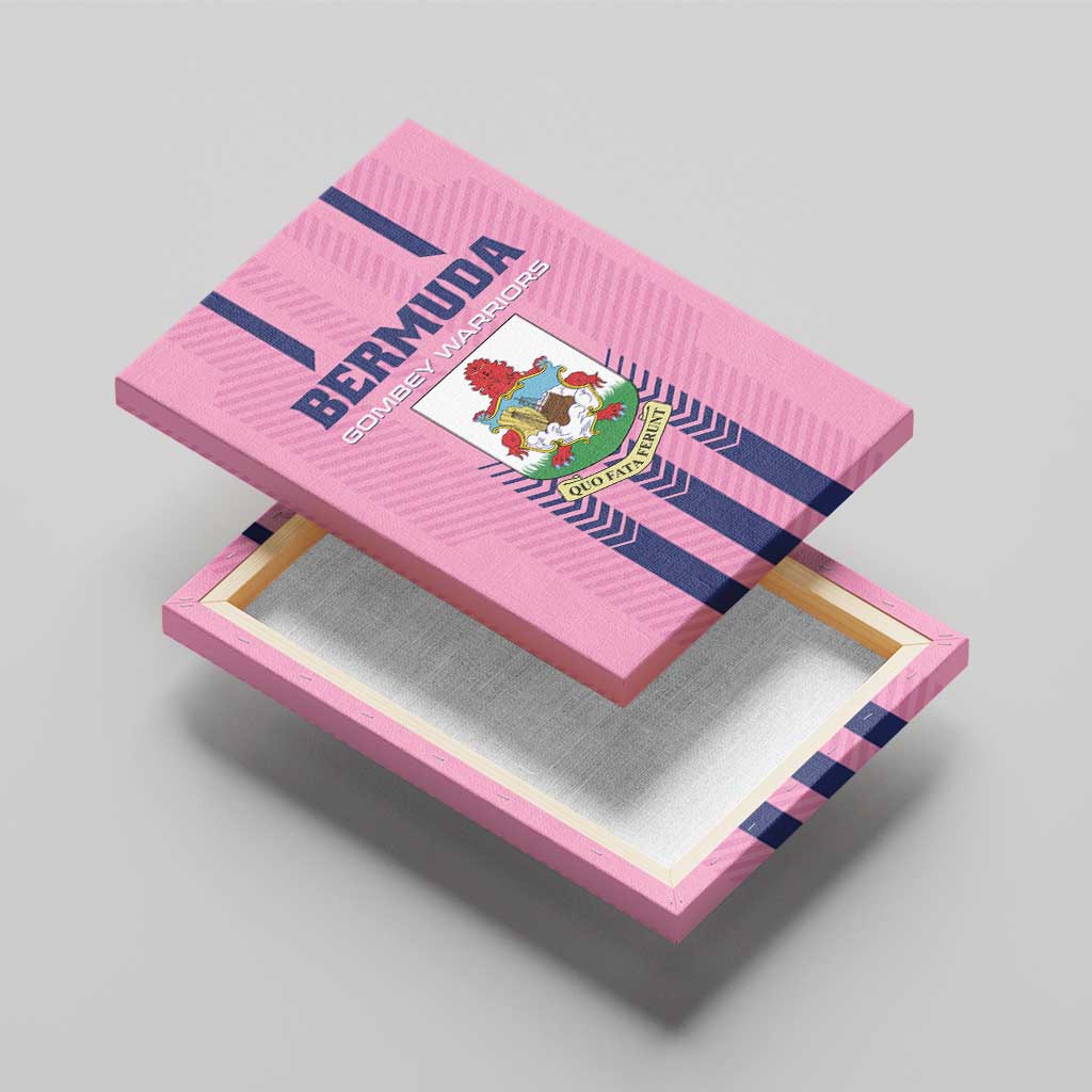 Football Bermuda Canvas Wall Art Gombey Warriors Go Champions - Wonder Print Shop