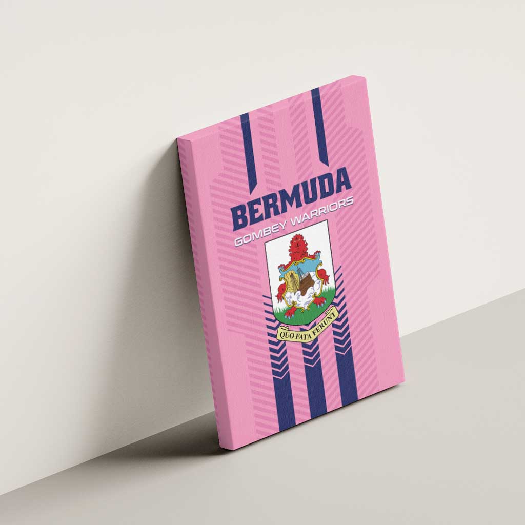 Football Bermuda Canvas Wall Art Gombey Warriors Go Champions - Wonder Print Shop