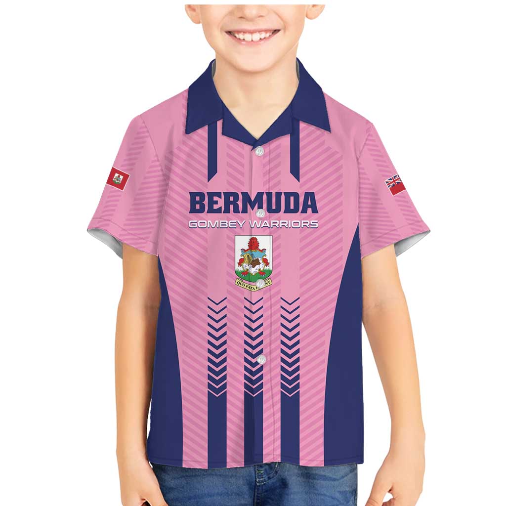 Custom Football Bermuda Family Matching Mermaid Dress and Hawaiian Shirt Gombey Warriors Go Champions - Wonder Print Shop