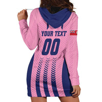 Custom Football Bermuda Hoodie Dress Gombey Warriors Go Champions - Wonder Print Shop