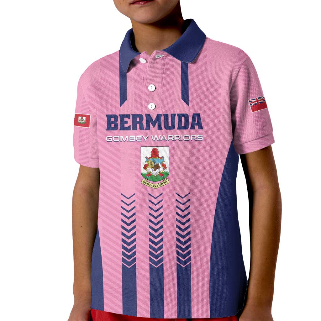 Custom Football Bermuda Kid Polo Shirt Gombey Warriors Go Champions - Wonder Print Shop