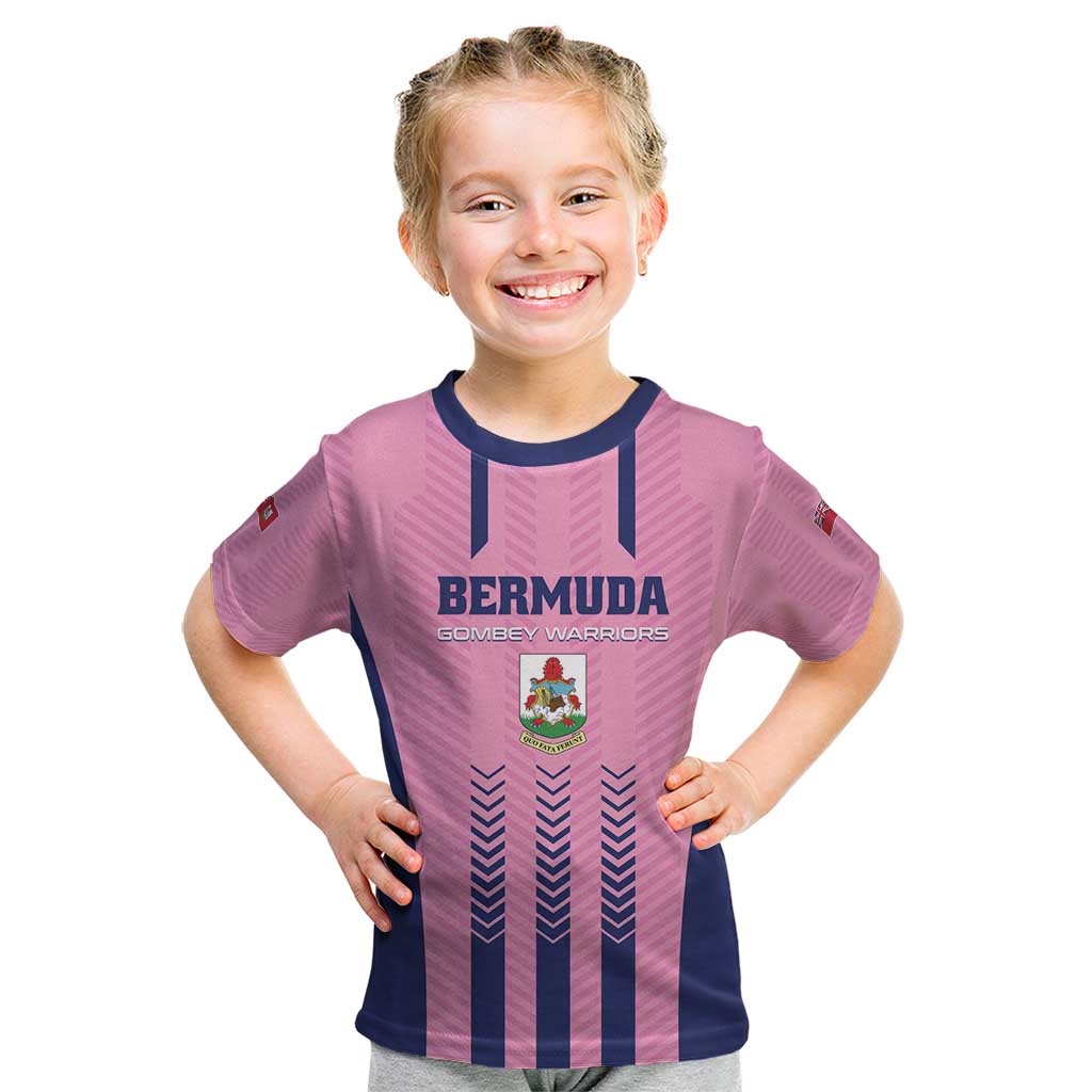 Custom Football Bermuda Kid T Shirt Gombey Warriors Go Champions - Wonder Print Shop