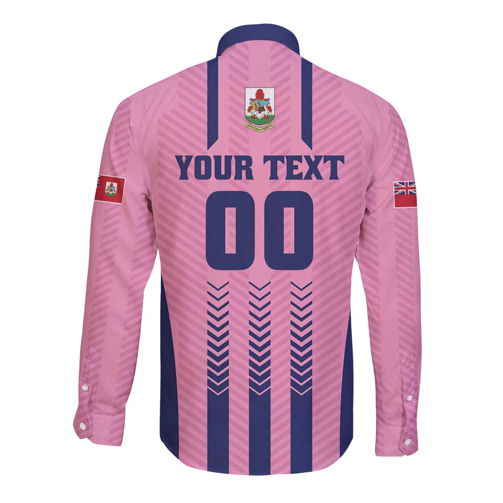 Custom Football Bermuda Long Sleeve Button Shirt Gombey Warriors Go Champions - Wonder Print Shop