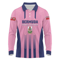 Custom Football Bermuda Long Sleeve Polo Shirt Gombey Warriors Go Champions - Wonder Print Shop