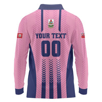 Custom Football Bermuda Long Sleeve Polo Shirt Gombey Warriors Go Champions - Wonder Print Shop