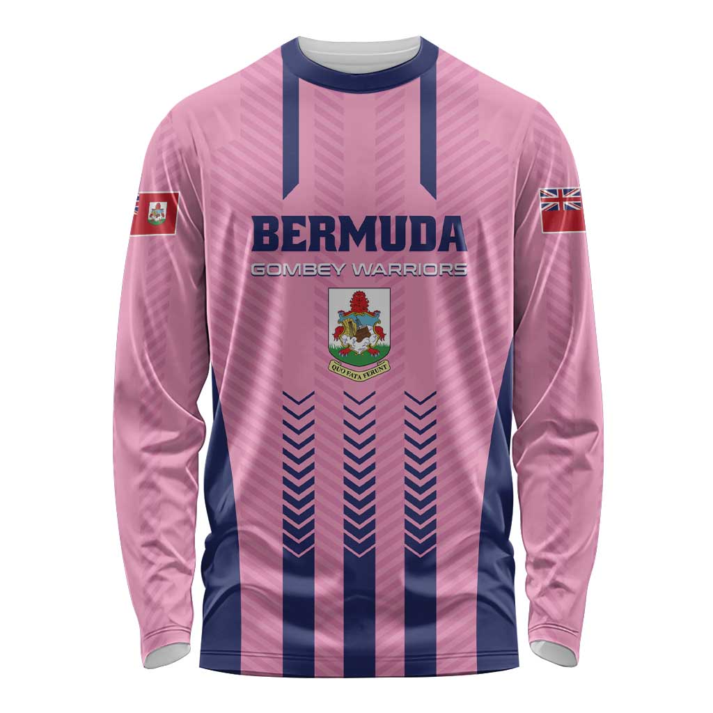 Custom Football Bermuda Long Sleeve Shirt Gombey Warriors Go Champions - Wonder Print Shop