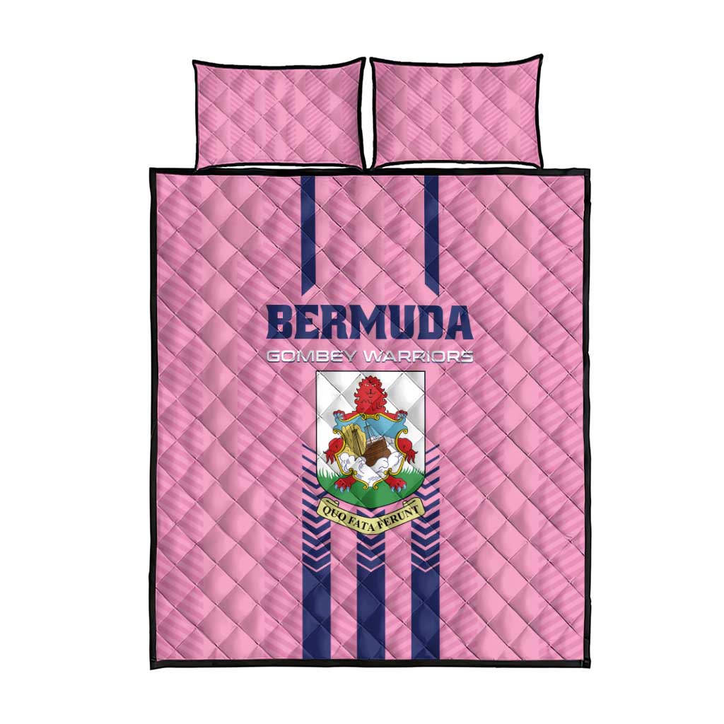 Football Bermuda Quilt Bed Set Gombey Warriors Go Champions - Wonder Print Shop