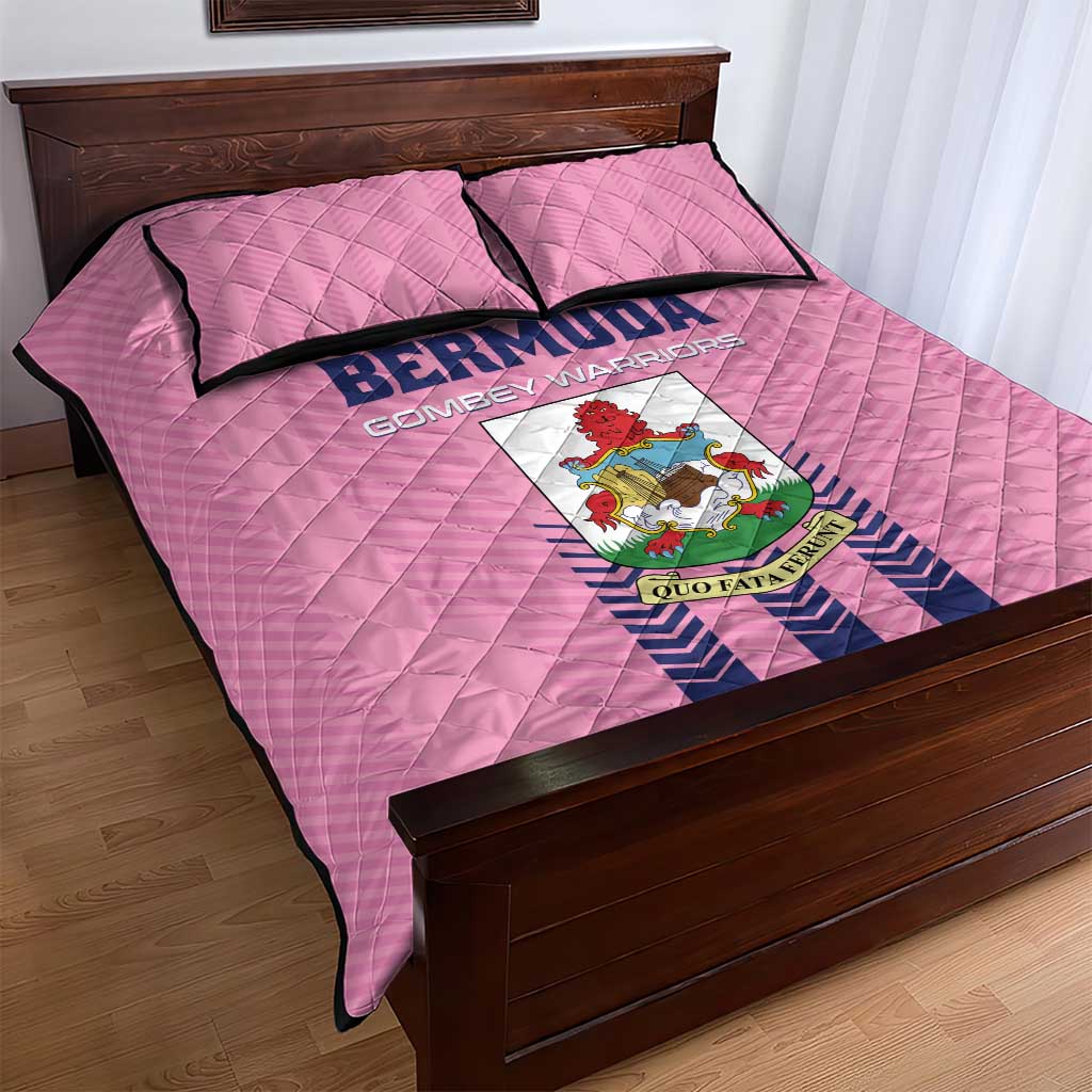 Football Bermuda Quilt Bed Set Gombey Warriors Go Champions - Wonder Print Shop