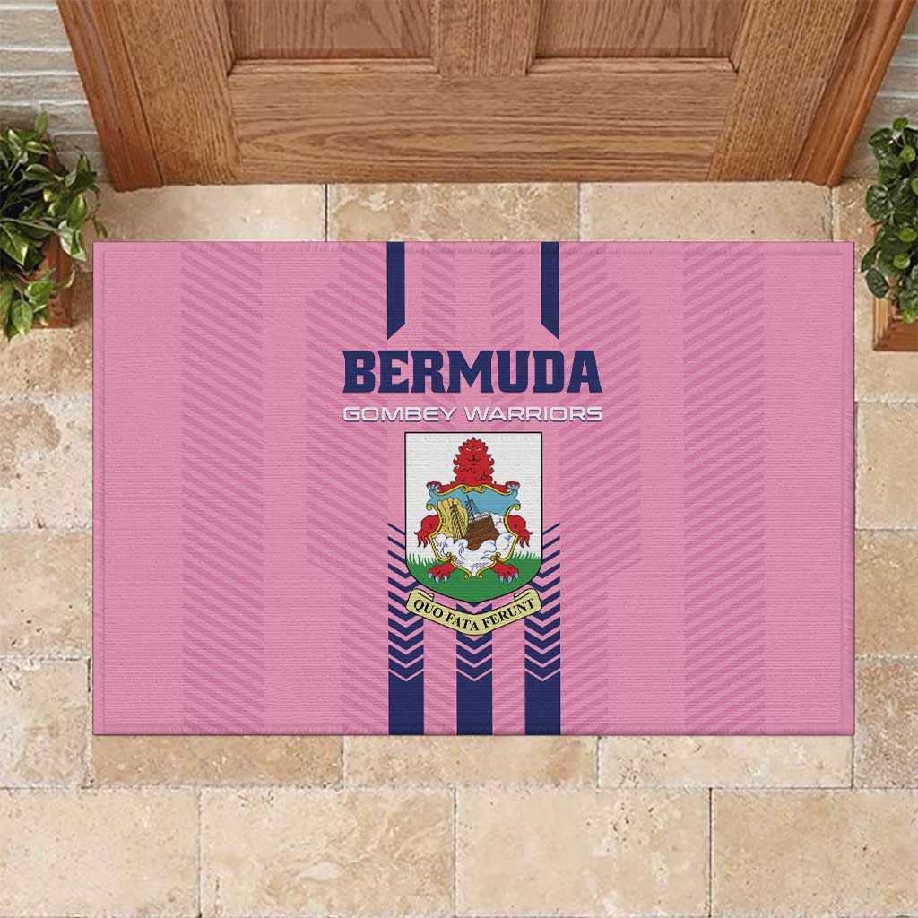 Football Bermuda Rubber Doormat Gombey Warriors Go Champions - Wonder Print Shop