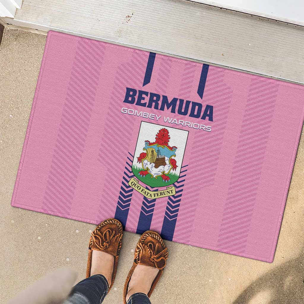 Football Bermuda Rubber Doormat Gombey Warriors Go Champions - Wonder Print Shop