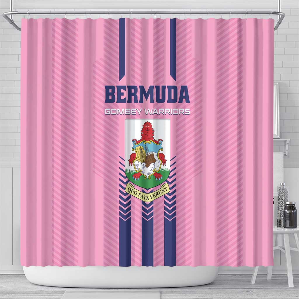 Football Bermuda Shower Curtain Gombey Warriors Go Champions - Wonder Print Shop