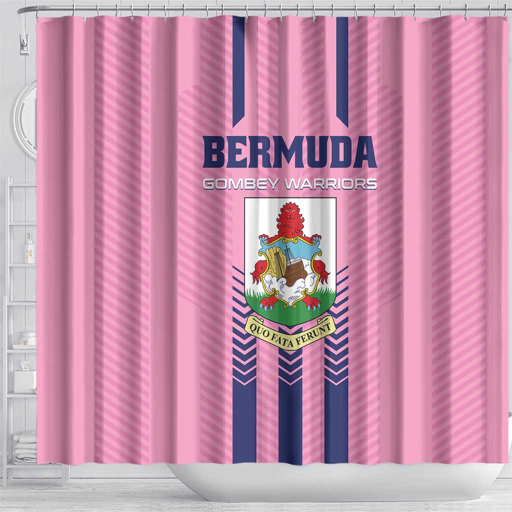 Football Bermuda Shower Curtain Gombey Warriors Go Champions - Wonder Print Shop
